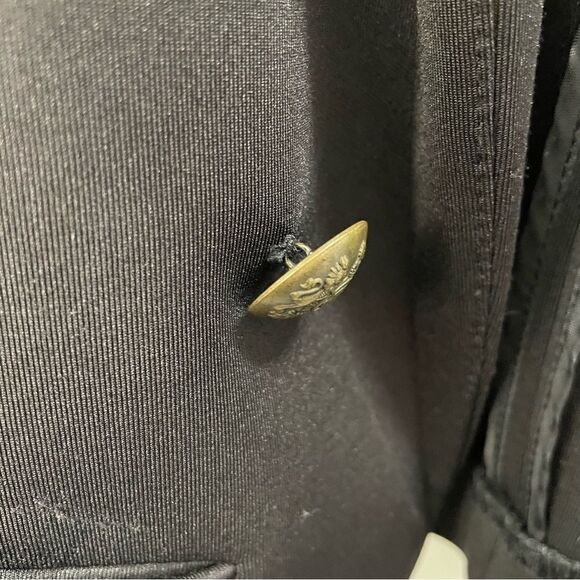 [S] Forever 21 Women’s Structured Black Blazer with Decorative Gold Buttons - Picture 8 of 15